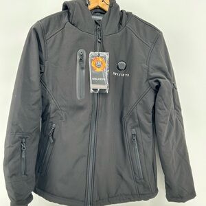 Soljikye Winter Heated Ski Jacket‎ Womens XS Without Battery Omni Heat Black NWT
